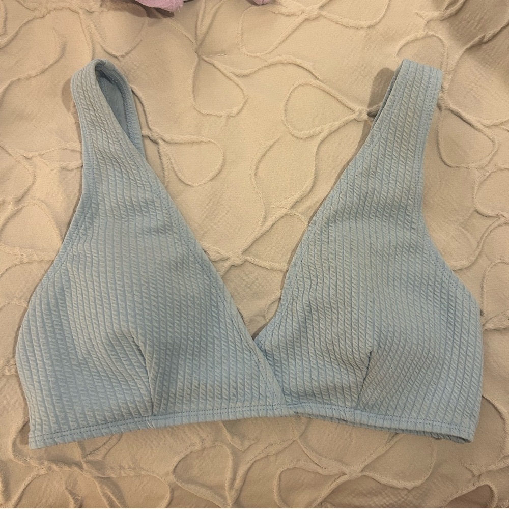 Baby blue bikini top